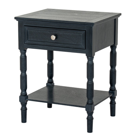 Wooden Side Table 48cm Wide With 1 Drawer - Contour