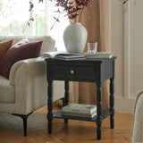 Wooden Side Table 48cm Wide With 1 Drawer - Contour