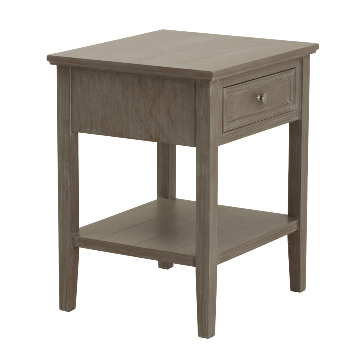 Wooden Side Table 48cm Wide With 1 Drawer - Serene