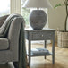 Wooden Side Table 48cm Wide With 1 Drawer - Serene
