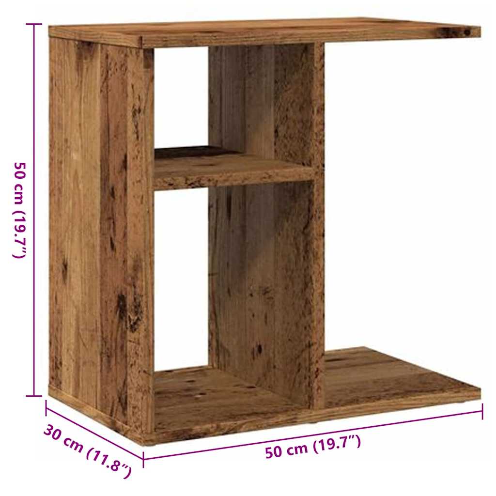 Wooden Side Table 50cm Wide - Vantage Home