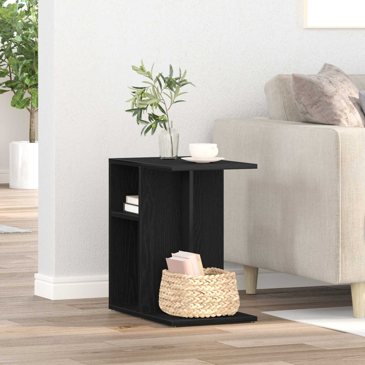 Wooden Side Table 50cm Wide - Vantage Home