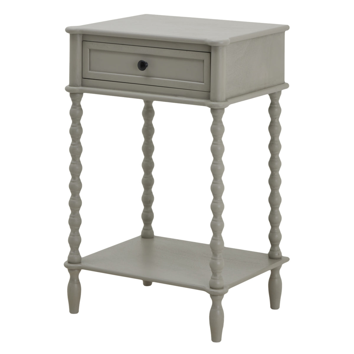 Wooden Side Table 50cm Wide With 1 Drawer - Camden