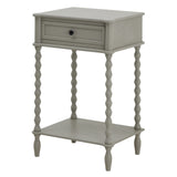 Wooden Side Table 50cm Wide With 1 Drawer - Camden
