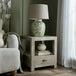 Wooden Side Table 50cm Wide With 1 Drawer - Haldon