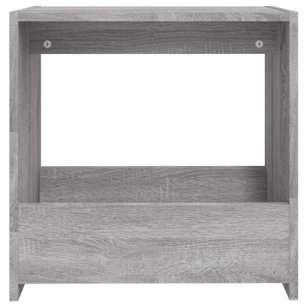 Wooden Side Table 50cm Wide With Bookshelf - Vantage Home