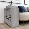 Wooden Side Table 50cm Wide With Bookshelf - Vantage Home