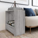Wooden Side Table 50cm Wide With Bookshelf - Vantage Home