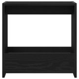 Wooden Side Table 50cm Wide With Bookshelf - Vantage Home