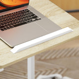 Wooden Side Table 55cm Wide With Metal Frame - Velmora