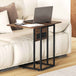 Wooden Side Table 58cm Wide With Metal Frame - Velmora