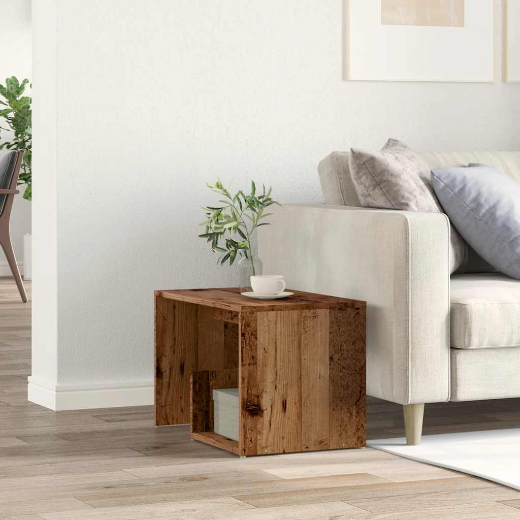 Wooden Side Table 59cm Wide - Vantage Home
