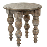 Wooden Side Table 60cm Wide Round - Rutland