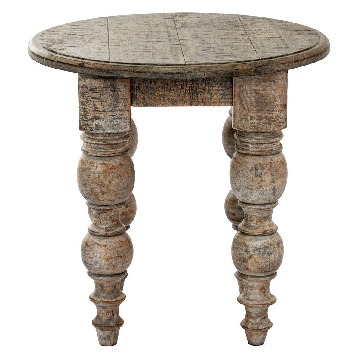 Wooden Side Table 60cm Wide Round - Rutland