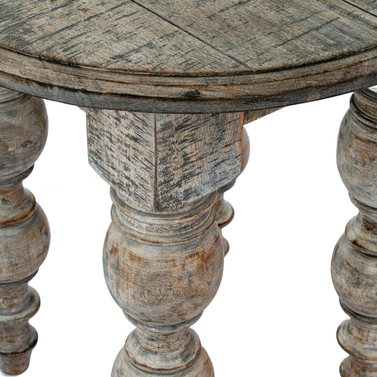 Wooden Side Table 60cm Wide Round - Rutland