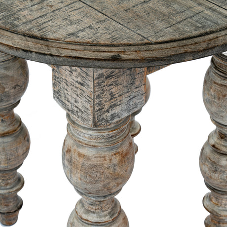 Wooden Side Table 60cm Wide Round - Rutland