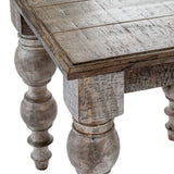 Wooden Side Table 60cm Wide Square - Rutland