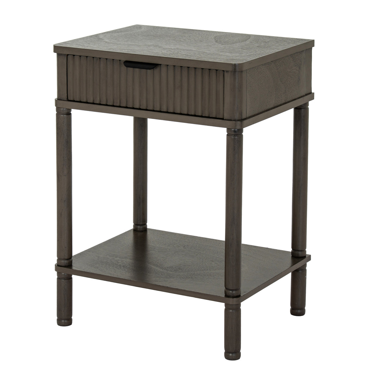 Wooden Side Table 61cm Wide With 1 Drawer - Reed