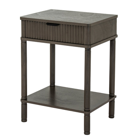 Wooden Side Table 61cm Wide With 1 Drawer - Reed