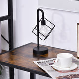 Wooden Side Table 73cm Wide With 1 Drawer And Steel Frame - Velmora
