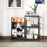 Wooden Side Table 84cm Wide With 1 Drawer And Magazine Rack - Velmora