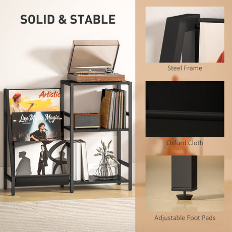 Wooden Side Table 84cm Wide With 1 Drawer And Magazine Rack - Velmora