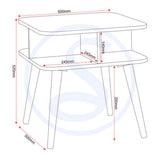 Wooden Side Table Square - Saxton