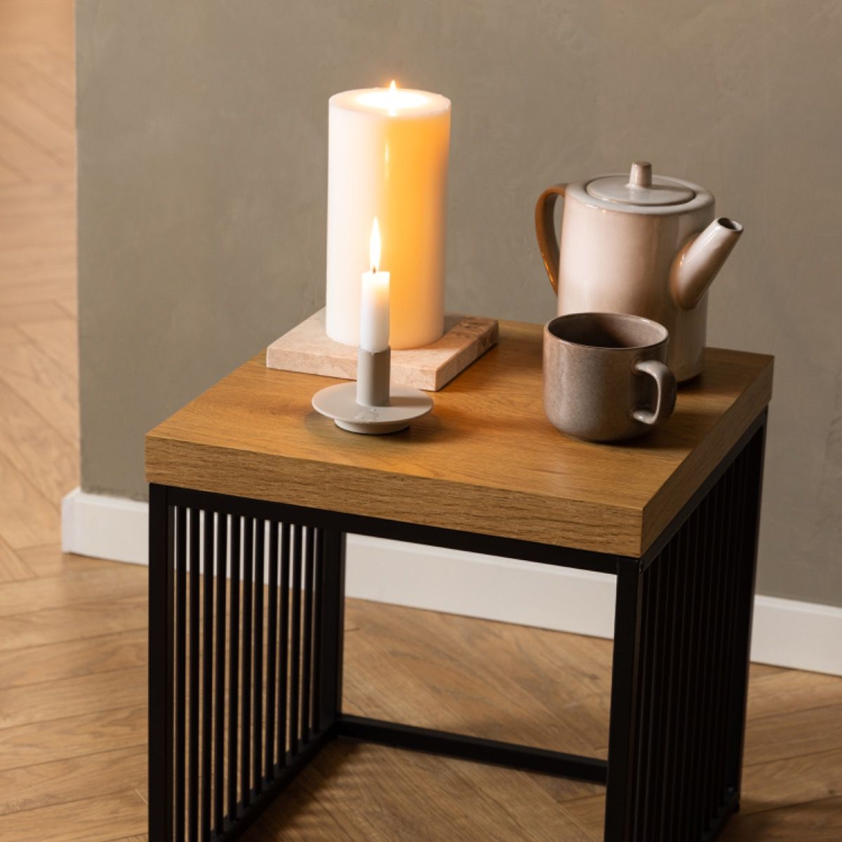 Wooden Side Table Square - Strington