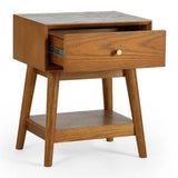 Wooden Side Table With 1 Drawer - Lowry