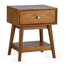 Wooden Side Table With 1 Drawer - Lowry
