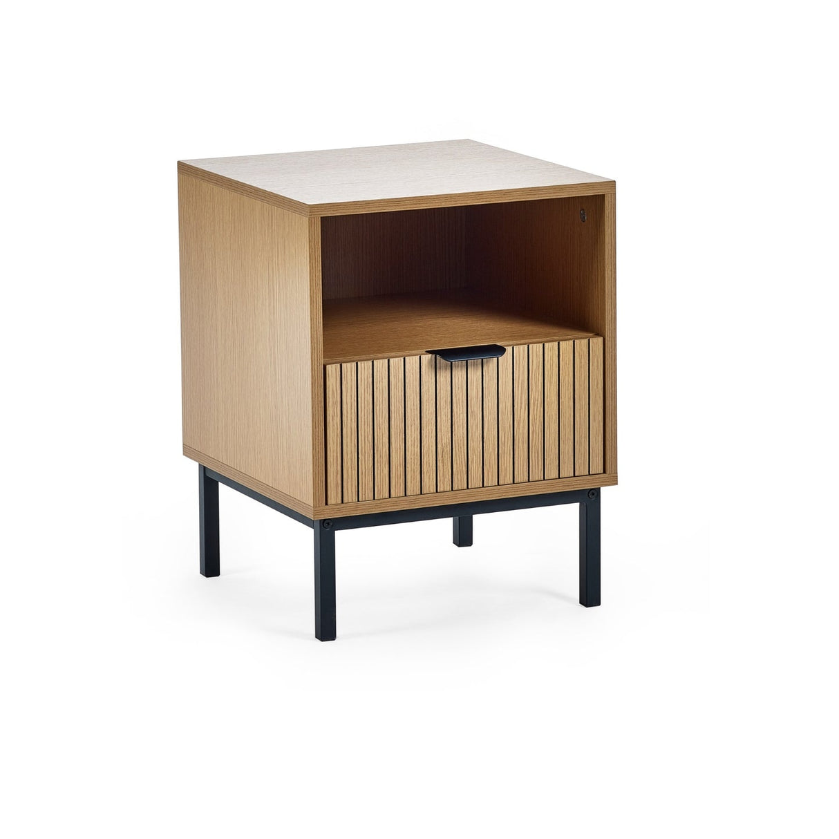 Wooden Side Table With 1 Drawer - Sia