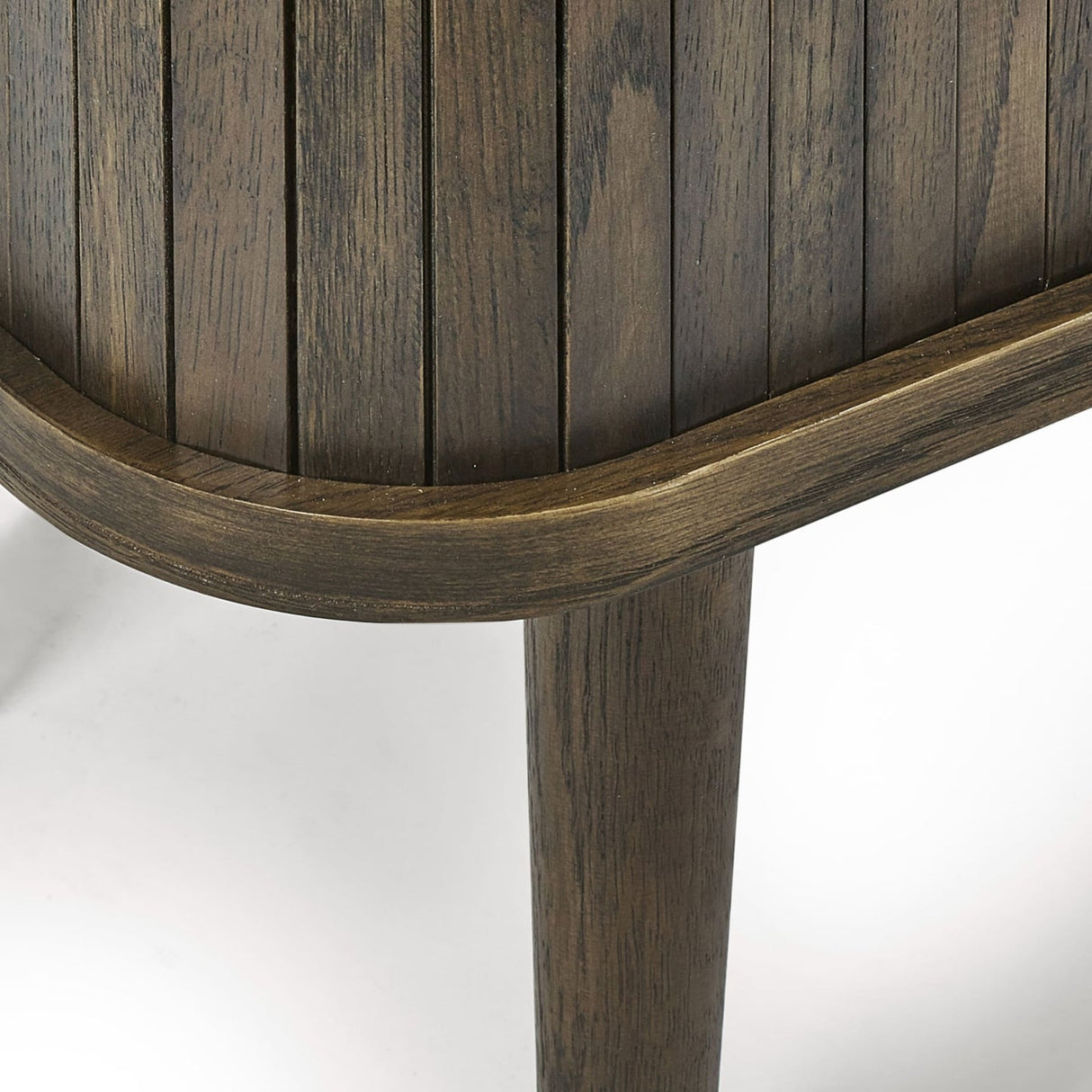 Wooden Side Table With 2 Sliding Doors - Arya
