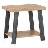 Wooden Side Table With Undershelf - Eddie