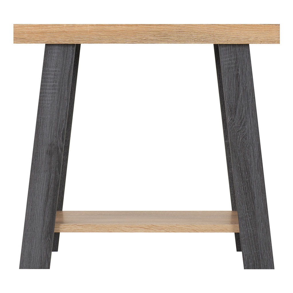Wooden Side Table With Undershelf - Eddie