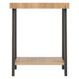 Wooden Side Table With Undershelf - Eddie