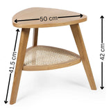 Wooden Side Table With Undershelf - Vera