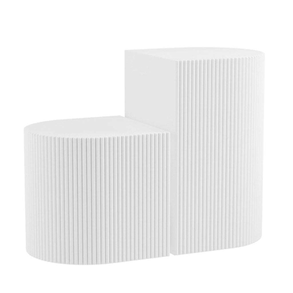 Wooden Side Tables in Set Of 2 - Reed