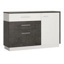 Wooden Sideboard With 1 Door And 2 Drawers - Zingaro
