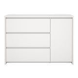 Wooden Sideboard With 1 Door And 3 Drawers - Next