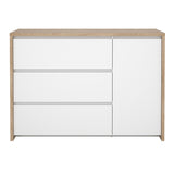 Wooden Sideboard With 1 Door And 3 Drawers - Next