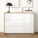 Wooden Sideboard 119cm Wide With 1 Door And 3 Drawers - Next