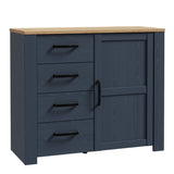 Wooden Sideboard With 1 Door And 4 Drawers - Bohol