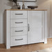 Wooden Sideboard 101cm Wide With 1 Door And 4 Drawers - Bohol