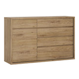 Wooden Sideboard With 1 Door And 5 Drawers - Shetland