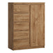 Wooden Sideboard 83.1cm Wide With 1 Door And 5 Drawers - Fribo
