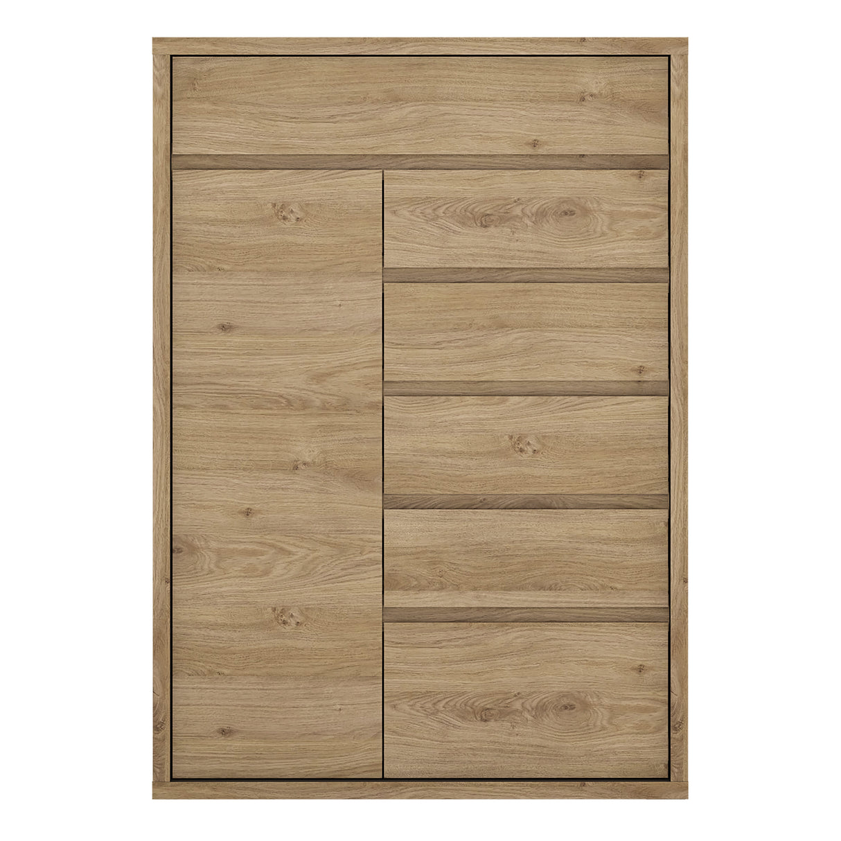 Wooden Sideboard With 1 Door And 6 Drawers - Shetland