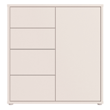 Wooden Sideboard With 1 Push-to-Open Door And 4 Drawers - Alice Springs