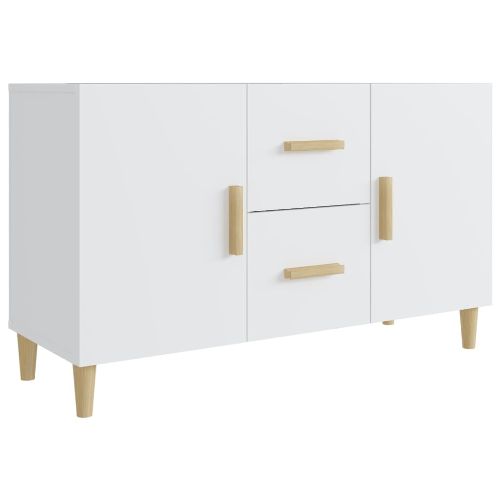Wooden Sideboard 100cm Wide With 2 Doors 2 Drawers - Vantage Home