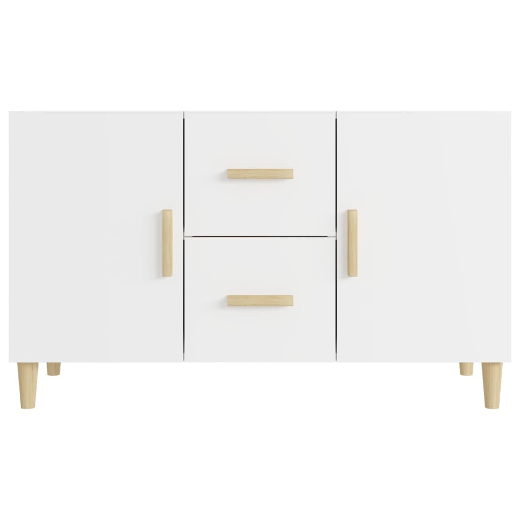 Wooden Sideboard 100cm Wide With 2 Doors 2 Drawers - Vantage Home