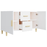 Wooden Sideboard 100cm Wide With 2 Doors 2 Drawers - Vantage Home